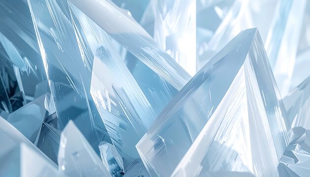 Glacial Ice Crystal Formation Patterns.