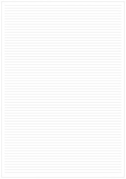 Blank ruled paper with horizontal lines for writing and notes  