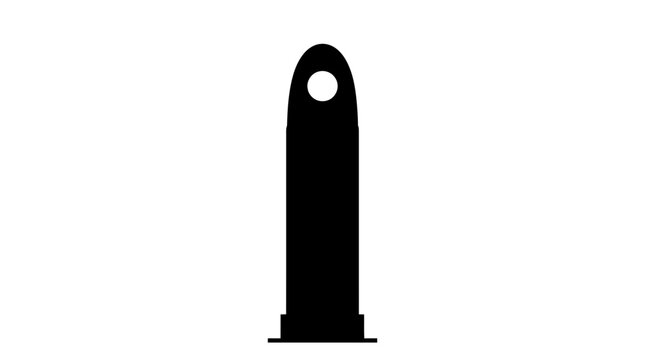 Bullet casing ammunition firearm object.