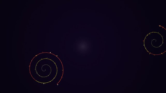Motion particle spiral Abstract Swirling Particles Forming Spirals on Dark Gradient Background with Glowing Center suitable for designs wallpapers pri