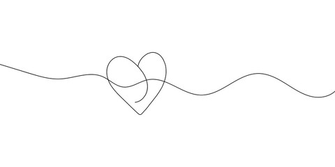 Fototapeta premium Dotted line heart shape connection on a transparent background.