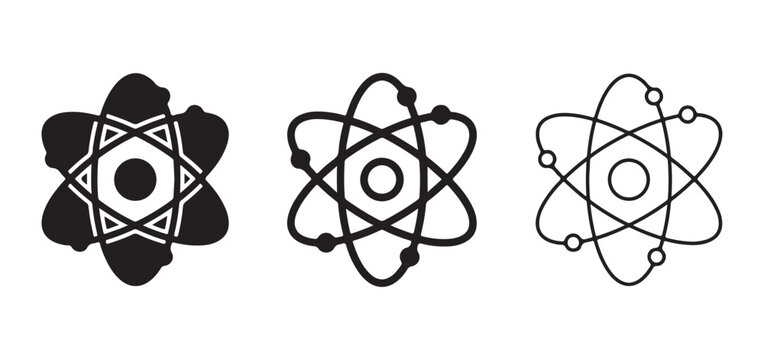 atom symbols for science and technology concepts  educational materials