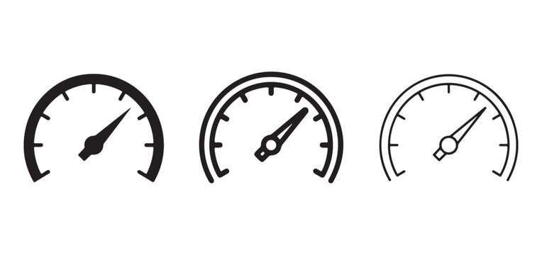 Speedometer icons in different styles and colors  speedometer  gauge  dashboard  speed  meter  indicator  measurement  instrument  panel  display