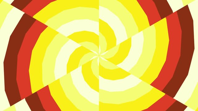 Motion hypno Hypnotic Swirling Spiral Vortex Animation Yellow Red Brown Abstract Background Motion Graphic suitable for prints web graphics and packag