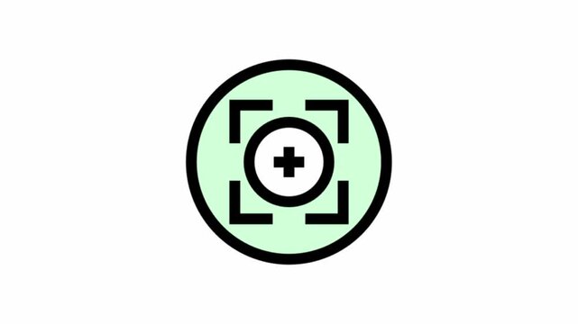 Camera focus - clean and modern Photography and videography icon.