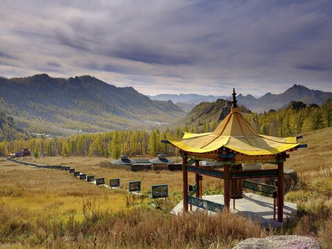 Aryapala Temple Meditation Center, Gorchi Terelj National Park, Ulan Bator, Mongolia