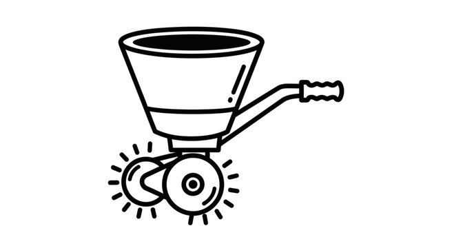 Broadcast Spreader Garden Tool Icon