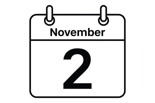November calendar page with date 2