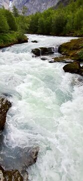 Meltwater in Jostedalsbreen National Park in Norway