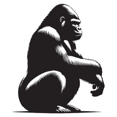 gorilla, silverback gorilla, mountain gorilla, western gorilla, eastern gorilla, baby gorilla, gorilla family, giant ape, primate, wildlife, wild animal, jungle, rainforest, African wildlife. © Maan