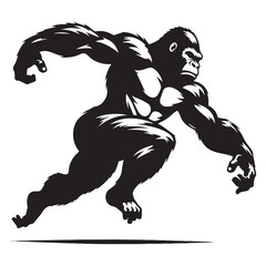 gorilla, silverback gorilla, mountain gorilla, western gorilla, eastern gorilla, baby gorilla, gorilla family, giant ape, primate, wildlife, wild animal, jungle, rainforest, African wildlife. © Maan