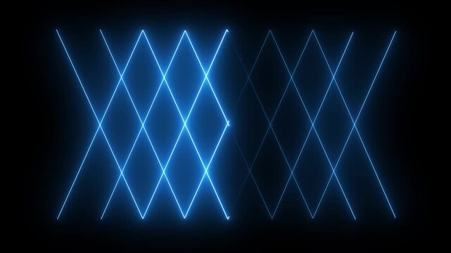glowing lines in vibrant colors like blue, pink, or green, often with a slight glow effect,4k animation Horizontal glowing colorful neon line animation .Neon color lines as colorful laser wallpaper
