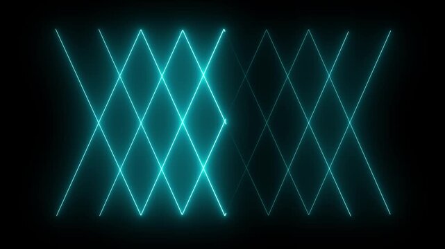glowing lines in vibrant colors like blue, pink, or green, often with a slight glow effect,4k animation Horizontal glowing colorful neon line animation .Neon color lines as colorful laser wallpaper