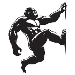 gorilla, silverback gorilla, mountain gorilla, western gorilla, eastern gorilla, baby gorilla, gorilla family, giant ape, primate, wildlife, wild animal, jungle, rainforest, African wildlife. © Maan