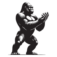 gorilla, silverback gorilla, mountain gorilla, western gorilla, eastern gorilla, baby gorilla, gorilla family, giant ape, primate, wildlife, wild animal, jungle, rainforest, African wildlife. © Maan