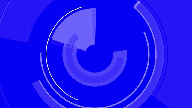 Geometric circles lines wipe abstract cartoon background 1 bluebox overlay. Black and white circles loop animation green screen good for business or any other project.