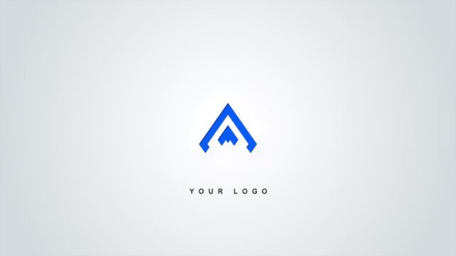 3d cinematic clean elegant glowing logo animation. 3d render, 4k high fps, peresent your brand with clean professional style