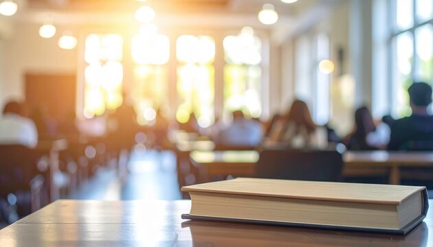 Academic community background with elegant blur and intellectual engagement ambiance