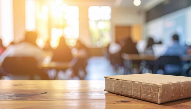 Academic community background with elegant blur and intellectual engagement ambiance
