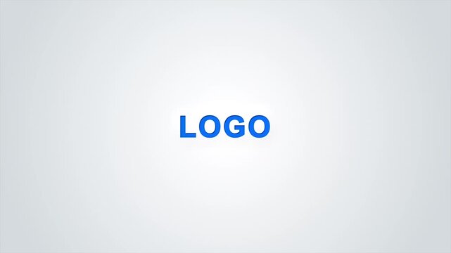 3d cinematic clean elegant glowing logo animation. 3d render, 4k high fps, peresent your brand with clean professional style