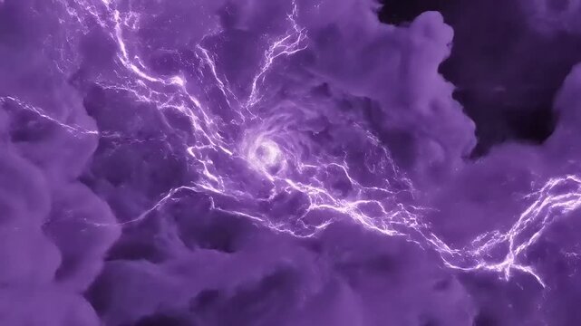 DNA Helix Structure in Purple Hues.