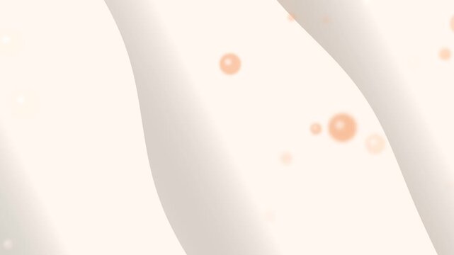 Motion velvet Soft Creamy Waves and Gentle Orange Bubbles Floating Motion Background Animation Abstract suitable for website presentations digital art
