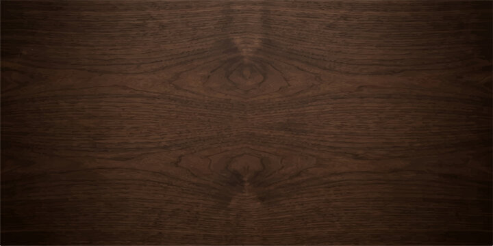 Dark walnut wood texture background, abstract hardwood surface with rich natural grain