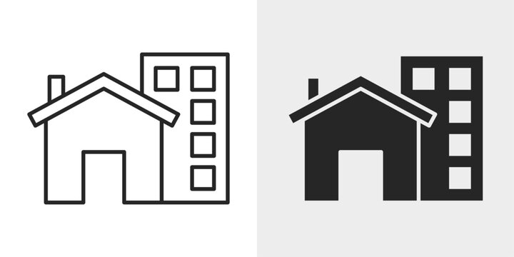 Property Panel Icon represents editable attributes and configuration settings.