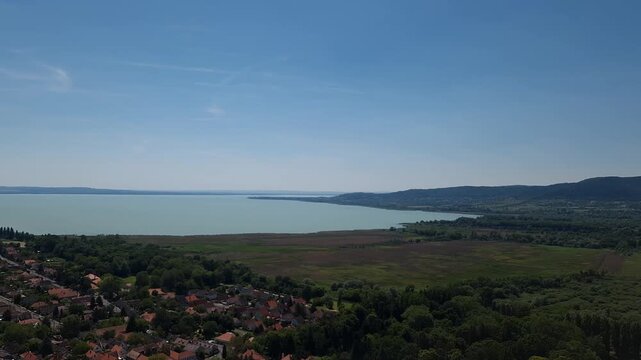 View from the Castle of Szigliget in North Balaton