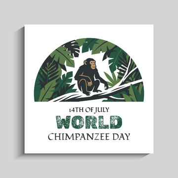 World Chimpanzee Day Social Media Instagram Post Banner