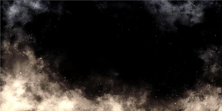 Dark atmospheric smoke and ash overlay with particle effect and light glow on the edge creating an ominous and dramatic backdrop or texture for design and digital art.