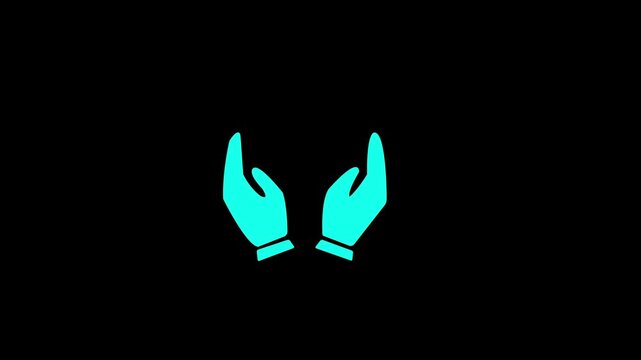 ID white simple thin line animation of perks, HE video with transparent background, seamless loop CK video representing employee perks and bonuses.