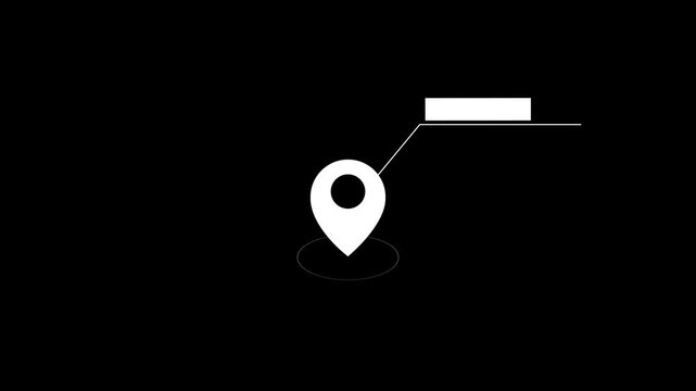 Pin point dropping in ALPHA CHANNEL.Location map pin pointer on GPS Map tracker animation. 3D Location map pin pointer on GPS Map tracker animation, 3d Animation of Red location pin.