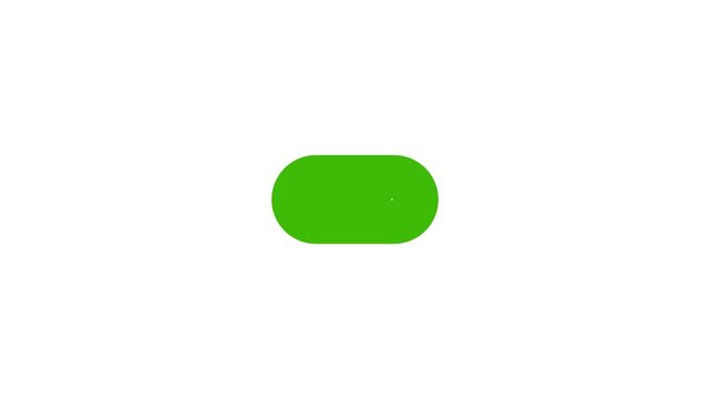 Toggle button On Off. Alpha channel, transparent background. 4K resolution.round button slide switch on and off on mobile iphone and leptop screen sound button on and off background