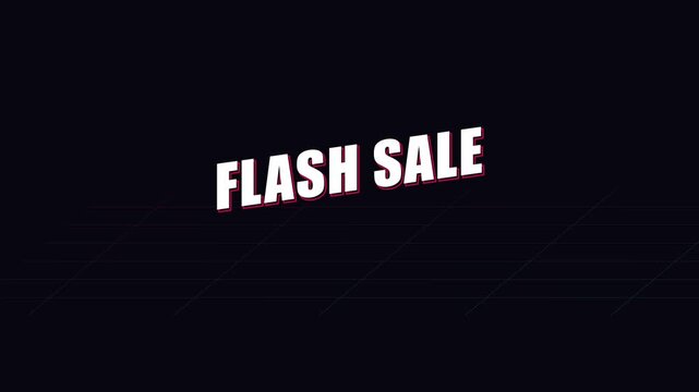 Bold White Text Reading Flash Sale Displayed On A Dark Surface Used For Retail Promotions And Commercial Shopping Events To Announce Limited Time Offers For Potential Customers Seeking Great