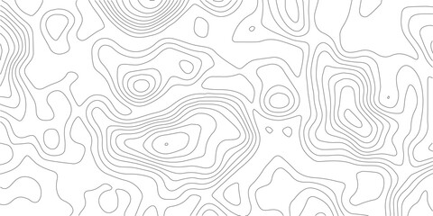 Detailed topographic map contour lines in black with topography abstract geography cartography elevation background monochrome landscape geometric © MIm