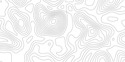 Wavy topographic map contour lines pattern monochrome texture topography abstract geography cartography elevation background monochrome landscape © MIm