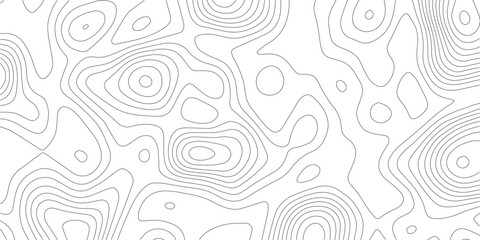 Abstract topographic map contour lines pattern in black and white with topographic abstract geography landscape cartography elevation background geometric © MIm