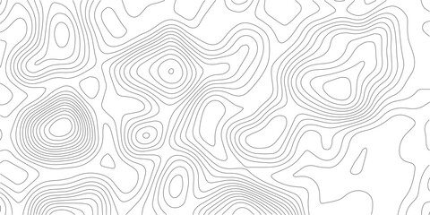 Black and white topographic elevation contour map lines with topographic abstract geography landscape cartography elevation background navigation © MIm