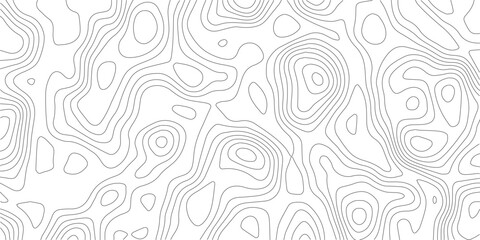 Black and white abstract topography map texture with wavy contour lines pattern topography abstract background geography cartography elevation monochrome © MIm