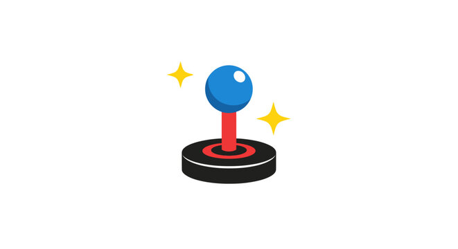 Joystick Game Controller Button Closeup.