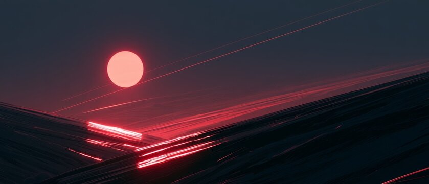 Alien Desert of Black Mirrors Beneath a Dying Red Supergiant