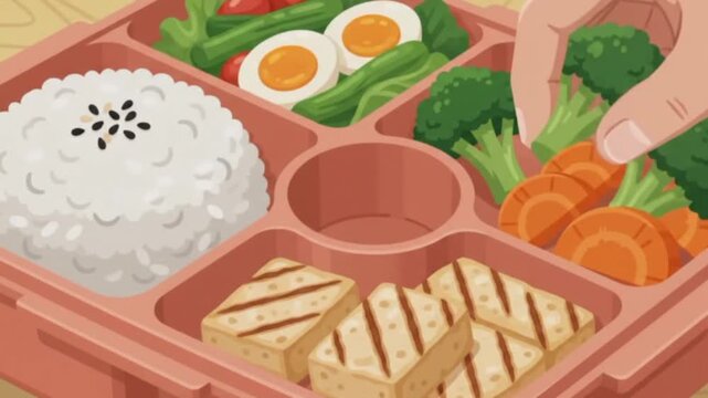 Flat Food Illustration