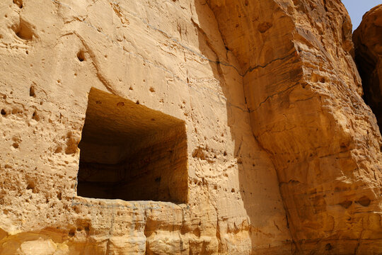 Al Ula old city , Saudi Arabia jun 7 2026: The Nabataeans or Nabateans Tombs Civilization in Madain Saleh in Al Ula