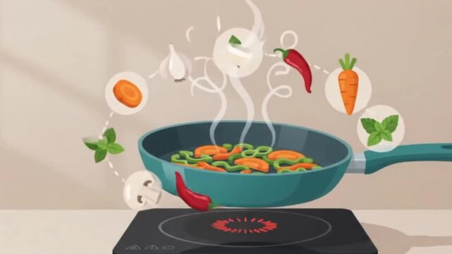 Flat Food Illustration