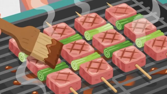 Flat Food Illustration