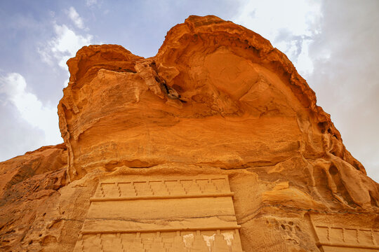 Al Ula old city , Saudi Arabia jun 7 2026: The Nabataeans or Nabateans Tombs Civilization in Madain Saleh in Al Ula