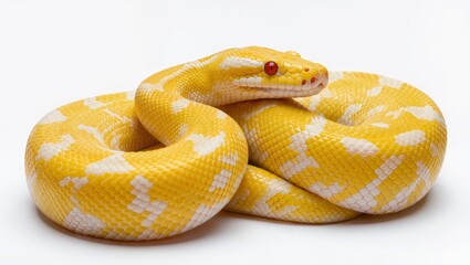 Obraz premium Python Isolated on White Background