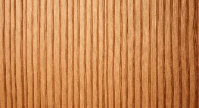 Close up view of a smooth, fine-grained beech wood surface fragment showing natural light brown coloration and subtle vertical grain lines, wall, tight grain, closeup