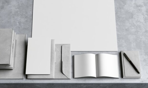 Neutral gray concrete background